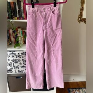 H&M Lavender Corduroy Flares